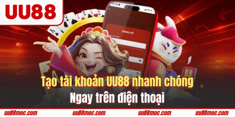 Tạo tài khoản UU88 nhanh chóng ngay trên điện thoại
