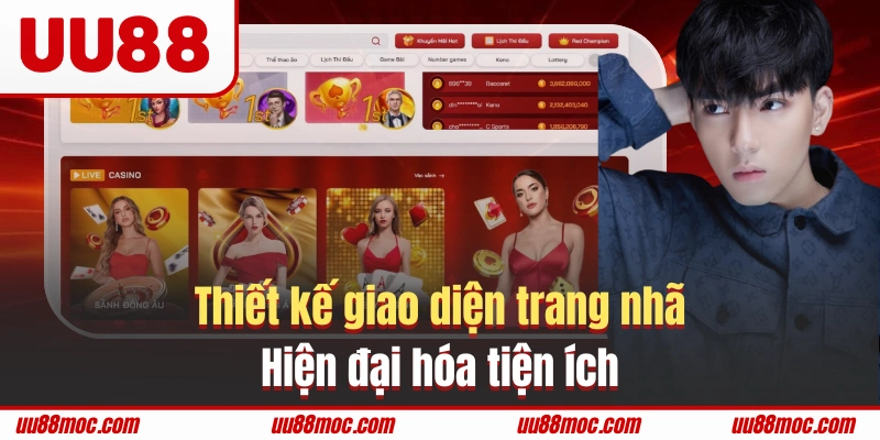 Thiết kế giao diện trang nhã, hiện đại hóa tiện ích